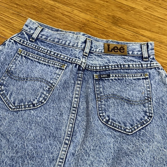 Vintage Lee Denim Skirt Size 12 - Picture 2 of 5